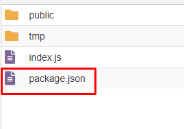 Creación de archivo package.json para la instalación de dependencias en "Setup Node.js"